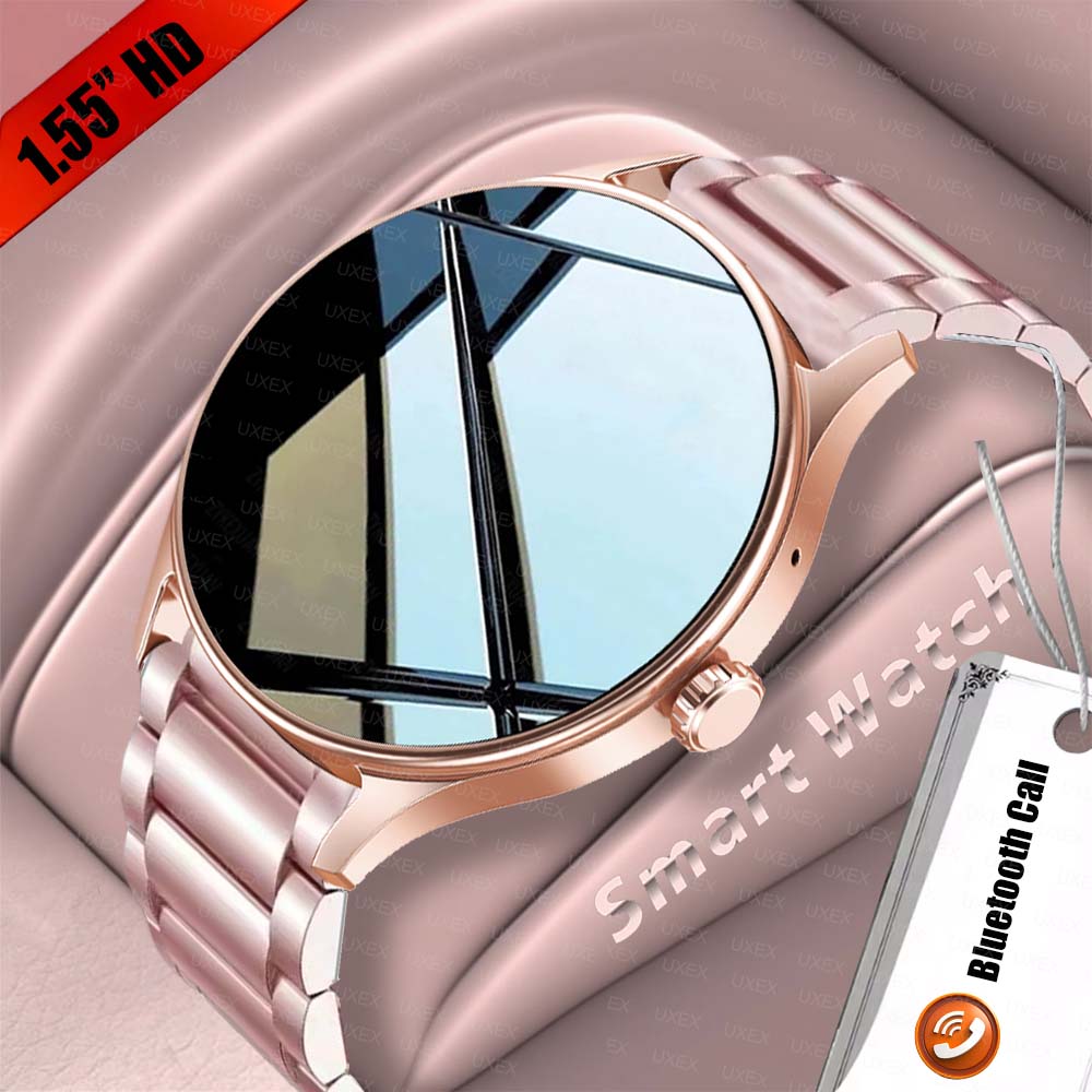Smartwatch Custom - Modische Damen-Smartwatch 1,55 Zoll HD-Bildschirm Bluetooth-Anruf