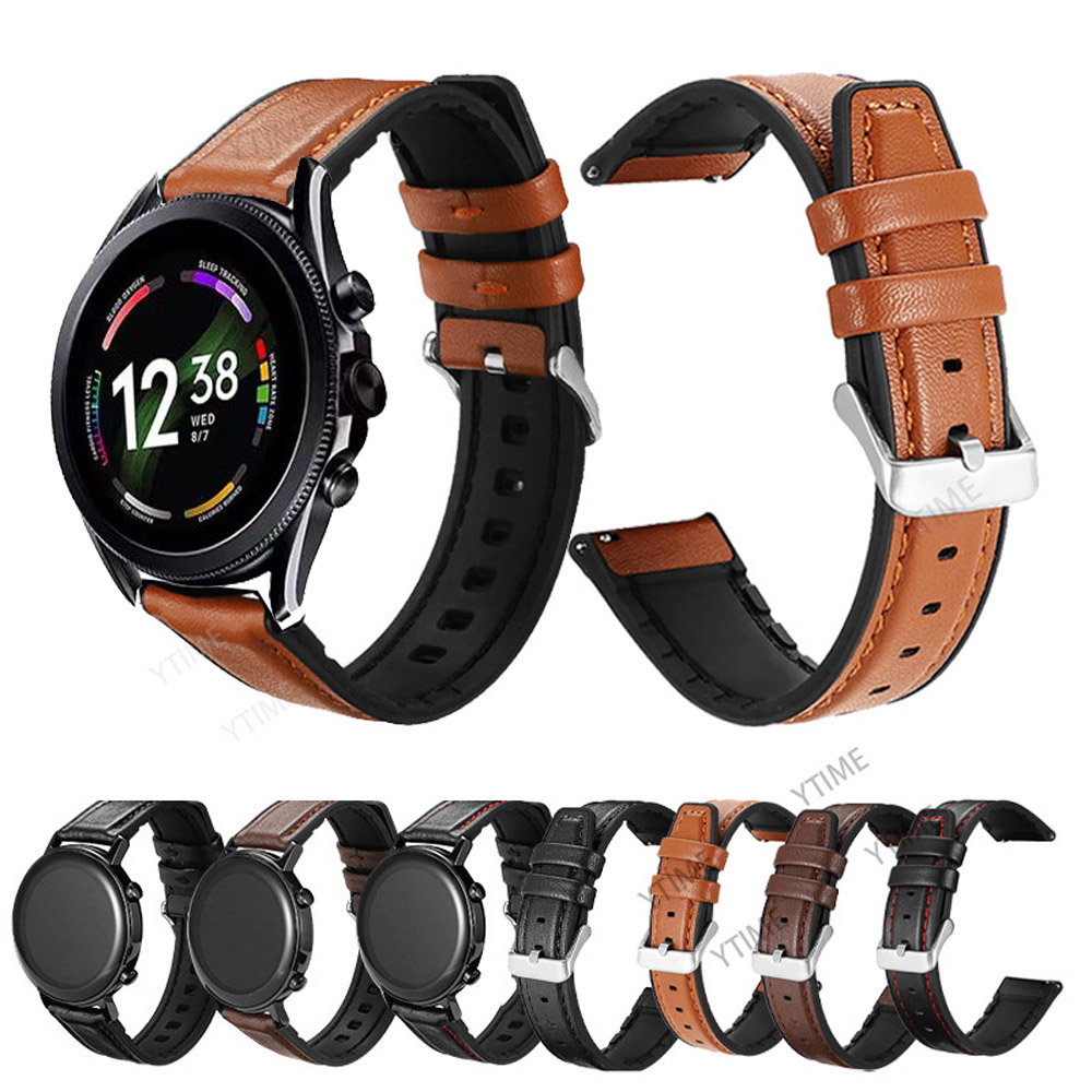 Fossil Smartwatch Accessories - 22 mm Silikon-Lederband für Fossil Gen