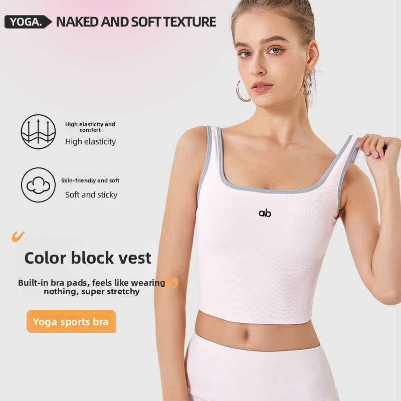 Rugged Sport Strap - Damen Sommer Geripptes Yoga-Tanktop mit Eingebauten