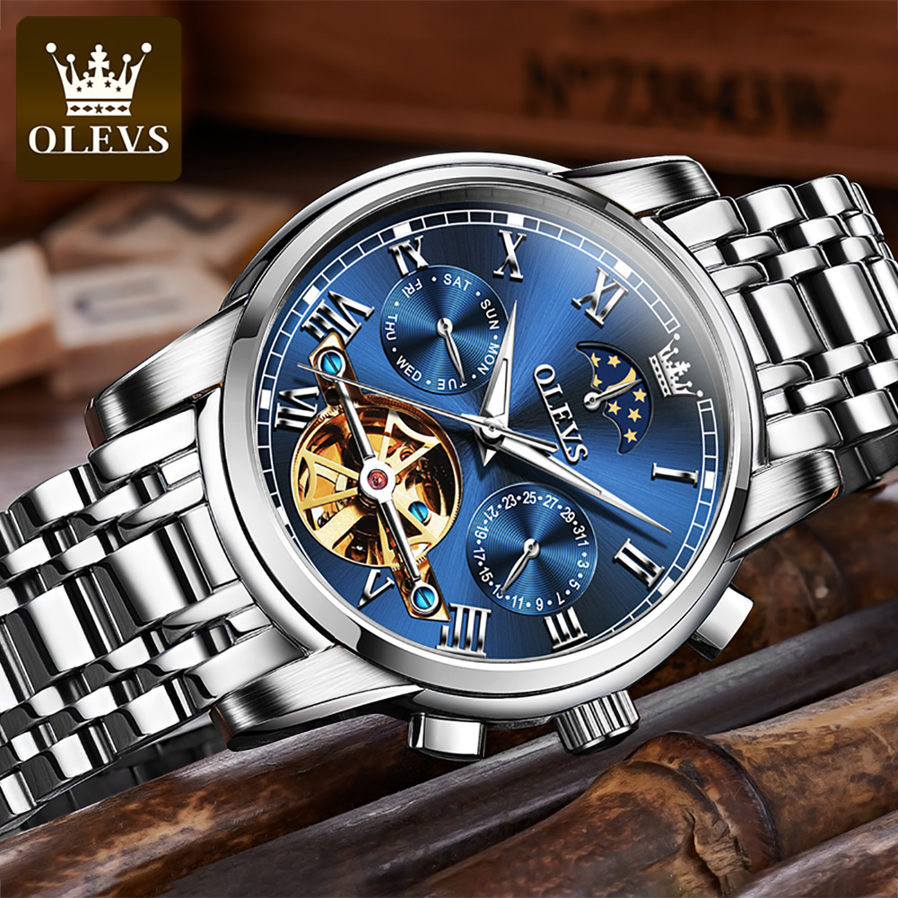 OLEVS 6617 Klassische mechanis – Leather Classic Strap Bewertung und Preis