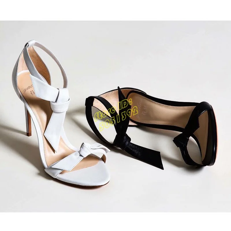 Leder-Knoten-Stiletto-Sandalen – Leather Classic Strap Bewertung und Preis