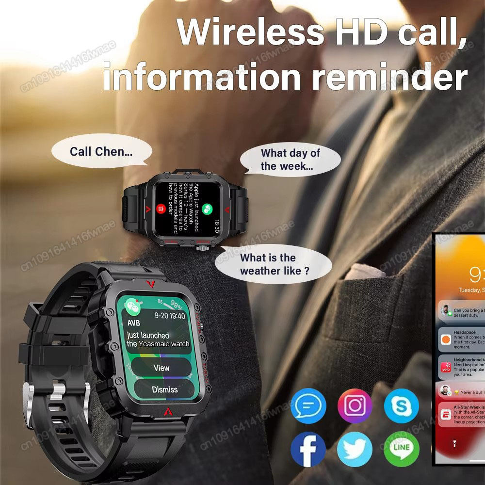 Neue Herren Smartwatch LED-Tas – Smartwatch X12 Bewertung und Preis