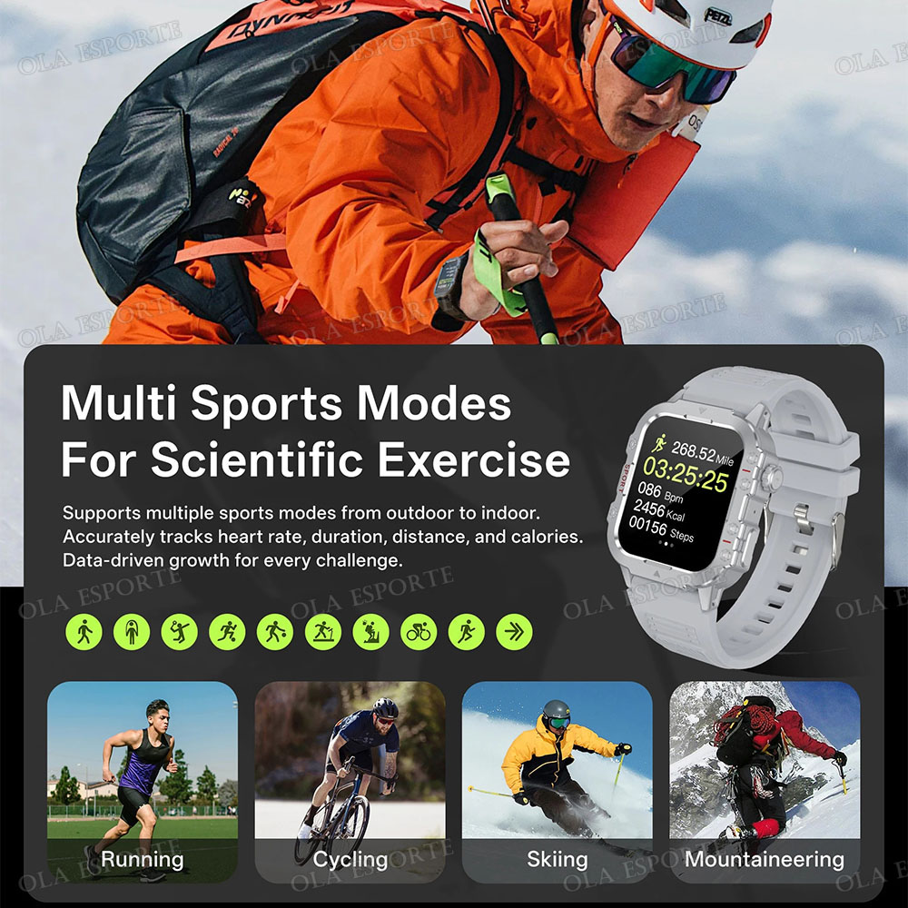 Militärische Outdoor-Smartwatc – Smartwatch Custom Bewertung und Preis