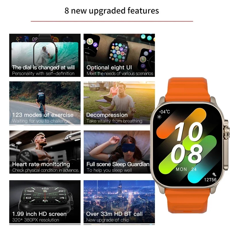 Original T900 Ultra 2 Smart Uh – Smartwatch X12 Bewertung und Preis