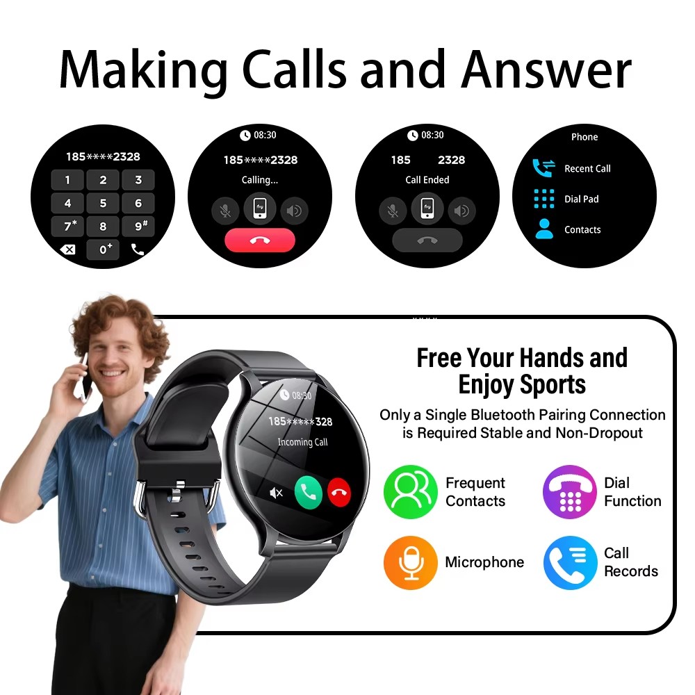 2025 Neue Smartwatch Herzfrequ – Smartwatch Custom Bewertung und Preis